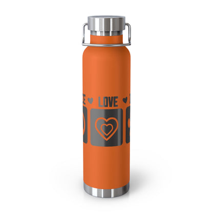 Peace Love Dogs Copper Vacuum Insulated Bottle, 22oz