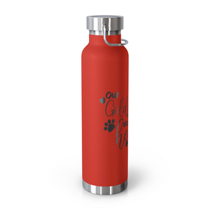 Our Goldendoodle Stole our Heart Copper Vacuum Insulated Bottle, 22oz