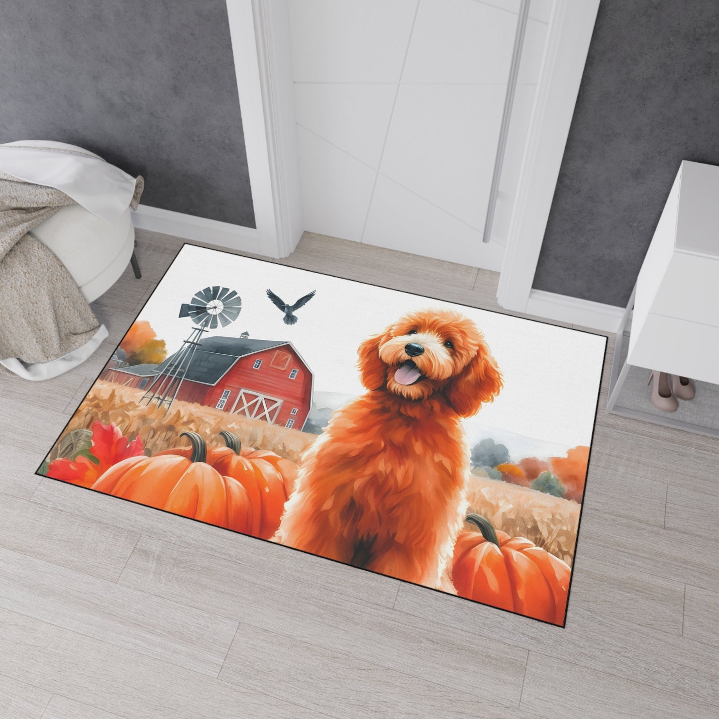 Fall Doodle Heavy Duty Floor Mat