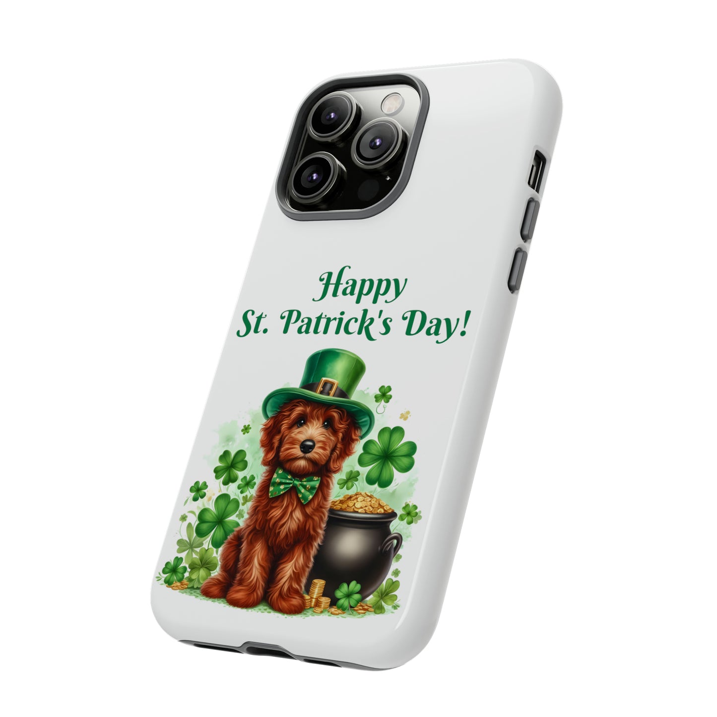 Happy Doodle St. Patrick's Day - Tough Cases - Apple iPhone, Samsung Galaxy, and Google Pixel