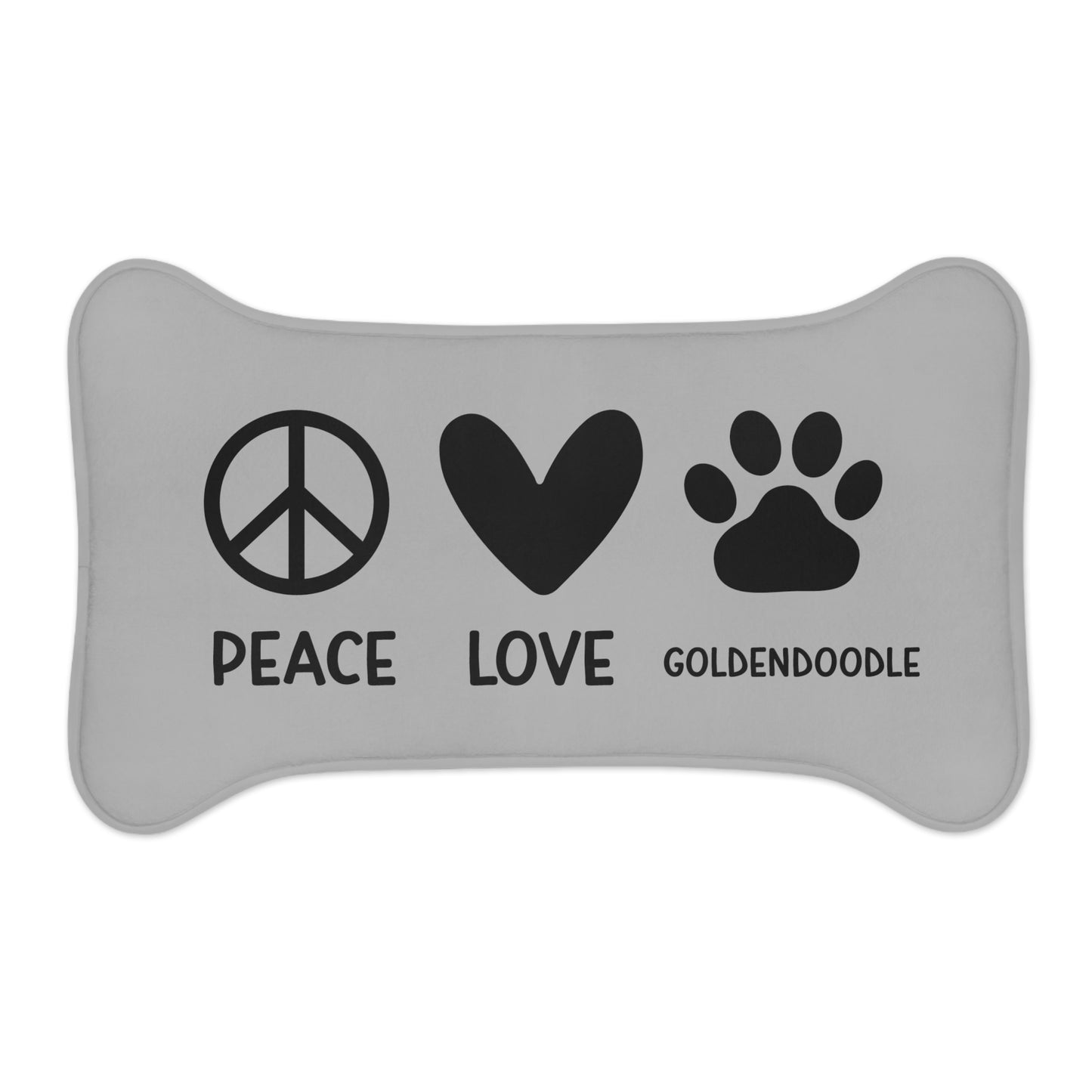 Peace Love Goldendoodle - Bone Shaped Feeding Mats