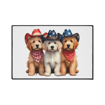 Patriotic Doodles Heavy Duty Floor Mat