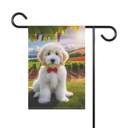 White Doodle at Winery - Garden & House Banner