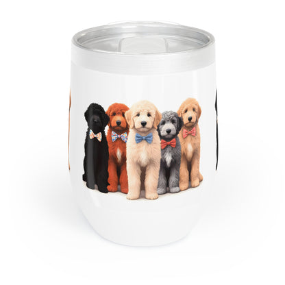 Doodles Doodles Doodles Chill Wine Tumbler