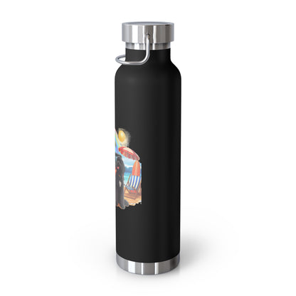 Jeep Beach Doodle Copper Vacuum Insulated Bottle, 22oz