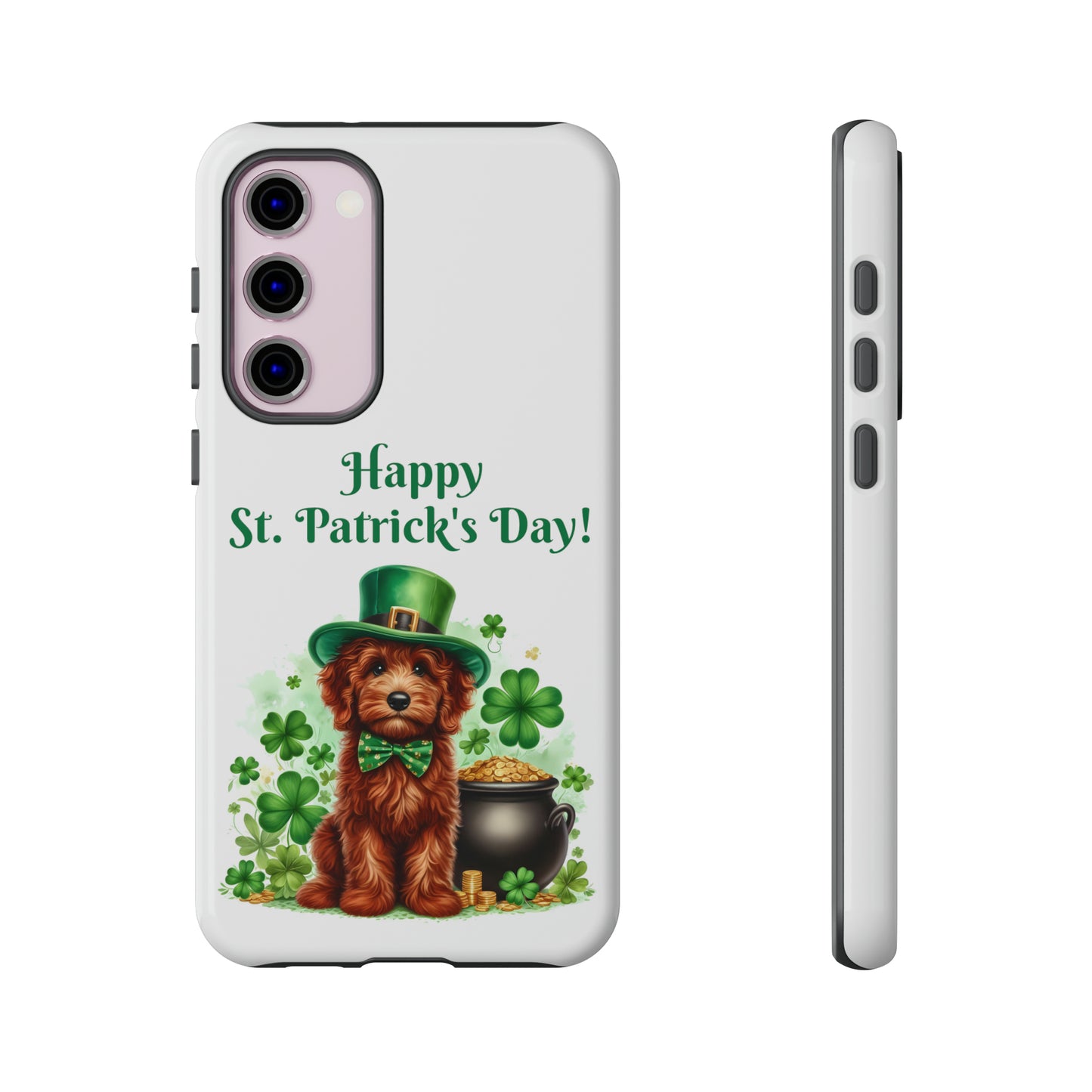 Happy Doodle St. Patrick's Day - Tough Cases - Apple iPhone, Samsung Galaxy, and Google Pixel