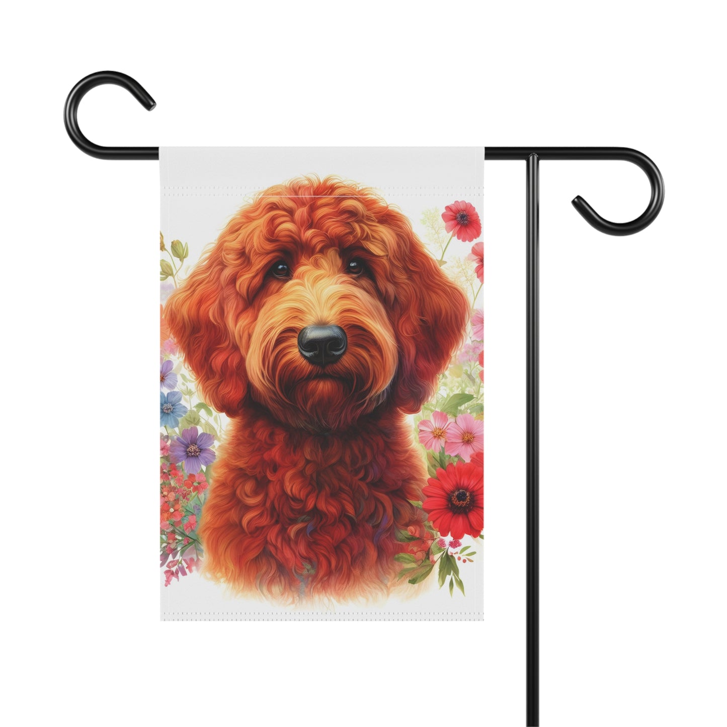 Red Doodle Garden & House Banner