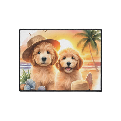 Doodle Puppies Heavy Duty Floor Mat