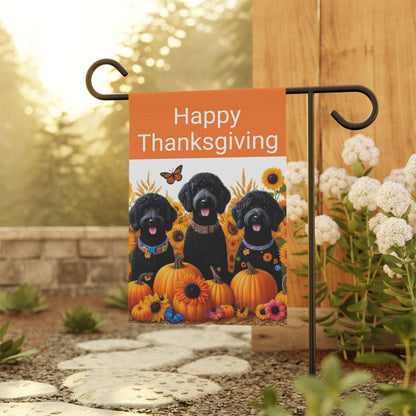 Happy Thanksgiving Doodles Garden & House Banner