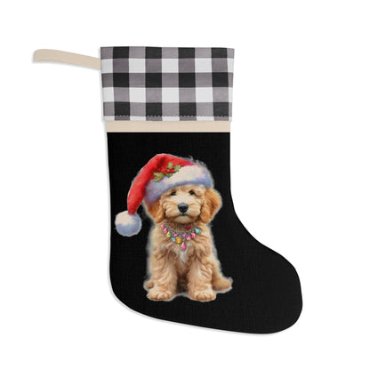 Doodle Puppy Christmas Stocking