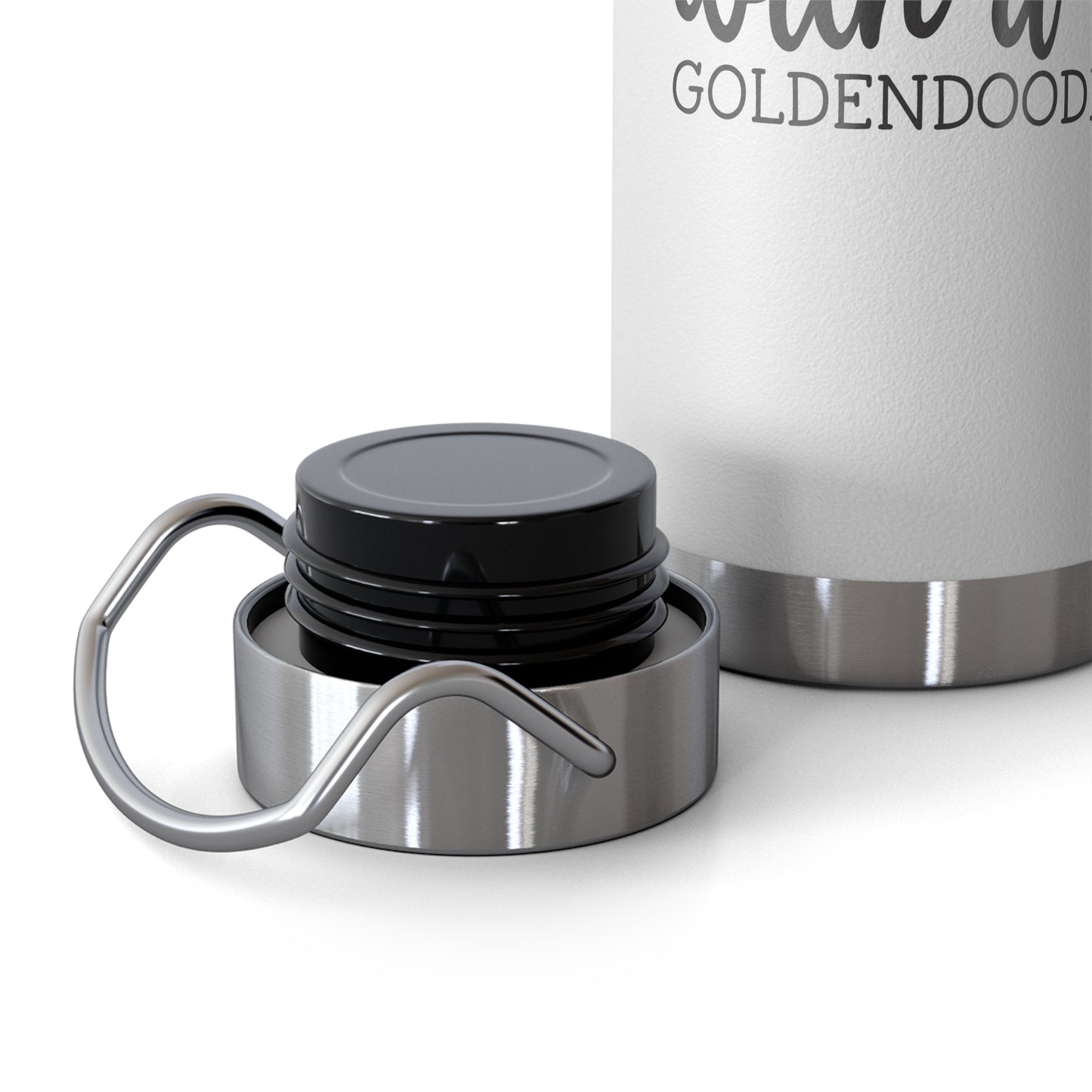 Life is Better Goldendoodle Copper Vacuum Insulated Bottle, 22oz