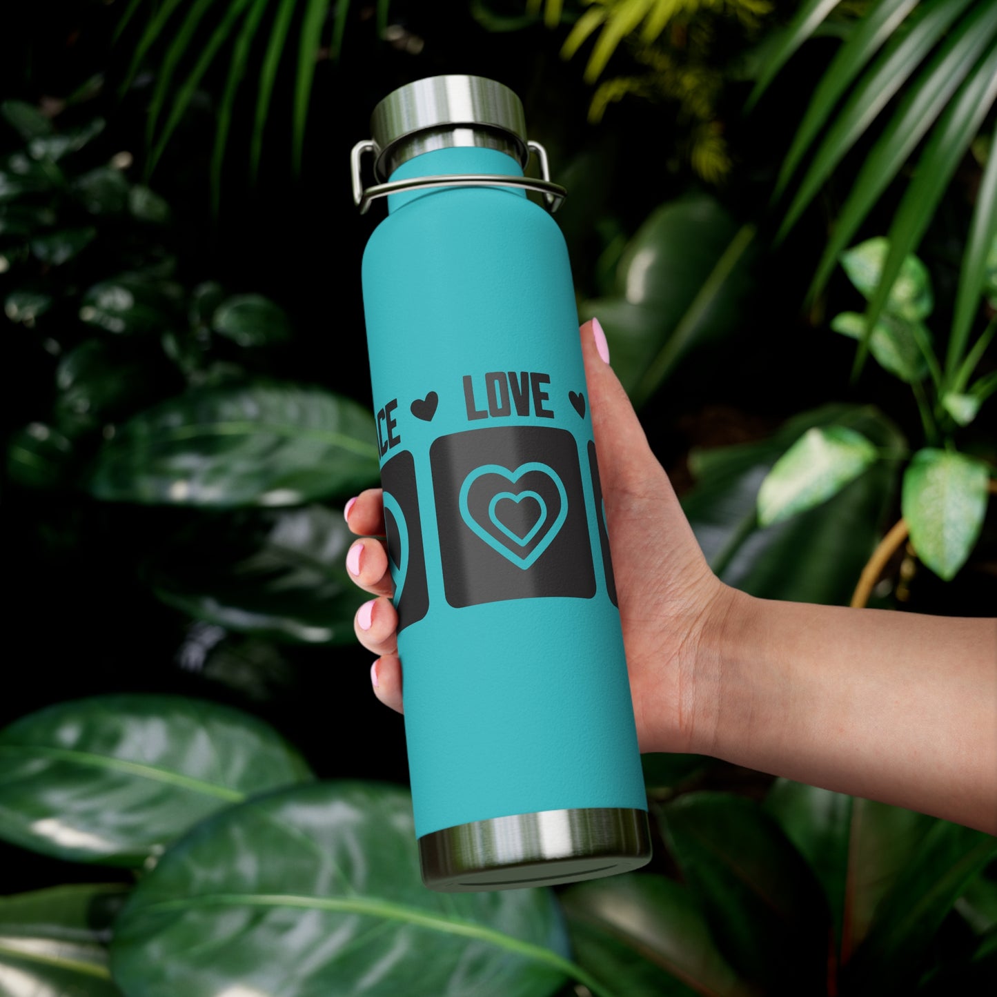 Peace Love Dogs Copper Vacuum Insulated Bottle, 22oz