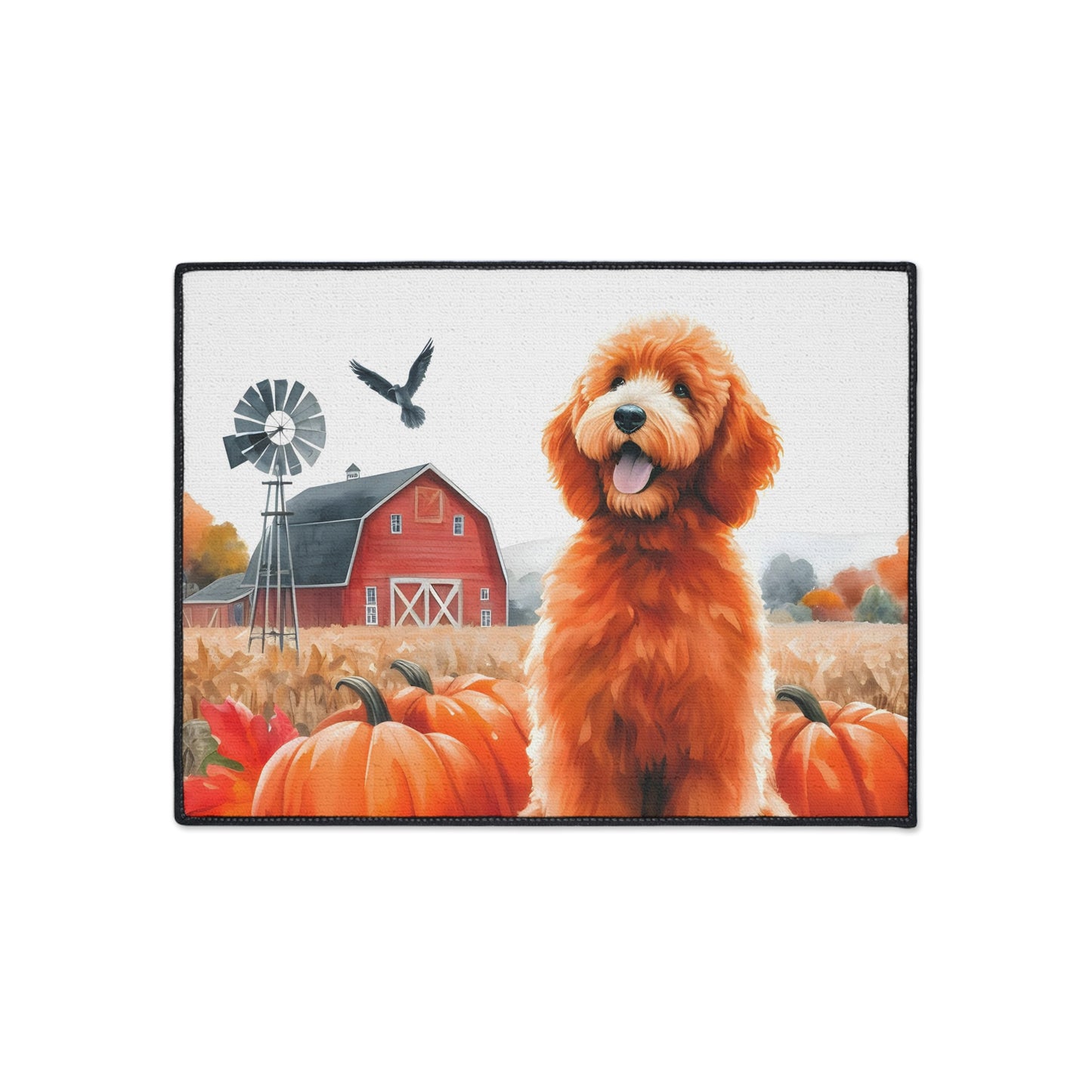 Fall Doodle Heavy Duty Floor Mat