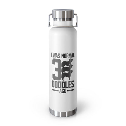 Normal 3 Doodles Ago - Copper Vacuum Insulated Bottle, 22oz