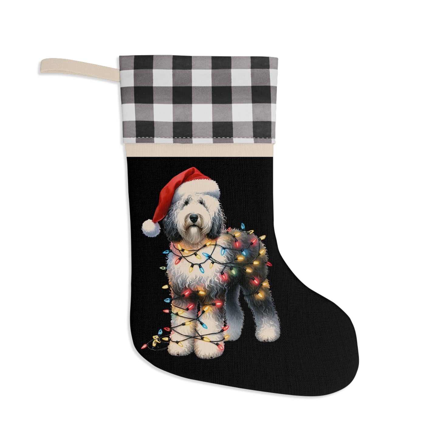 Sheepadoodle Christmas Stocking