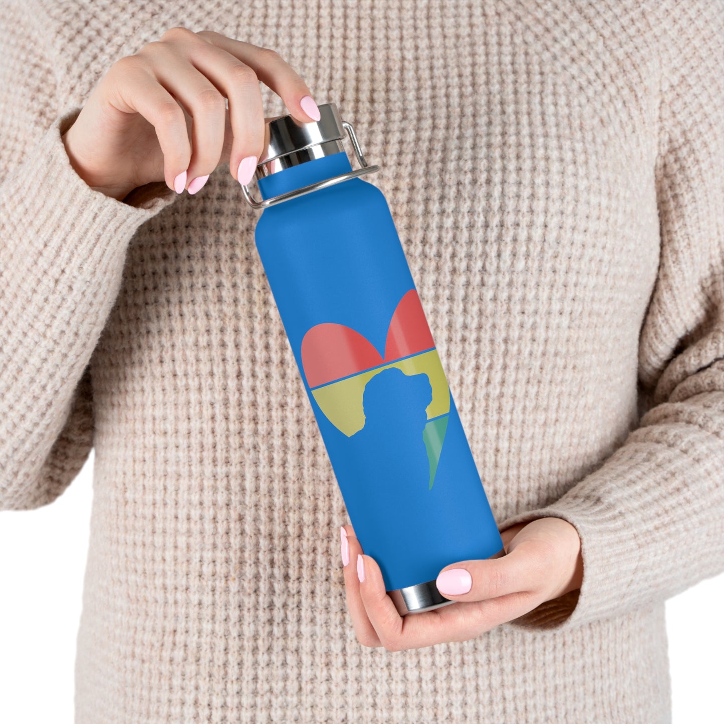 Doodle Copper Vacuum Insulated Bottle, 22oz