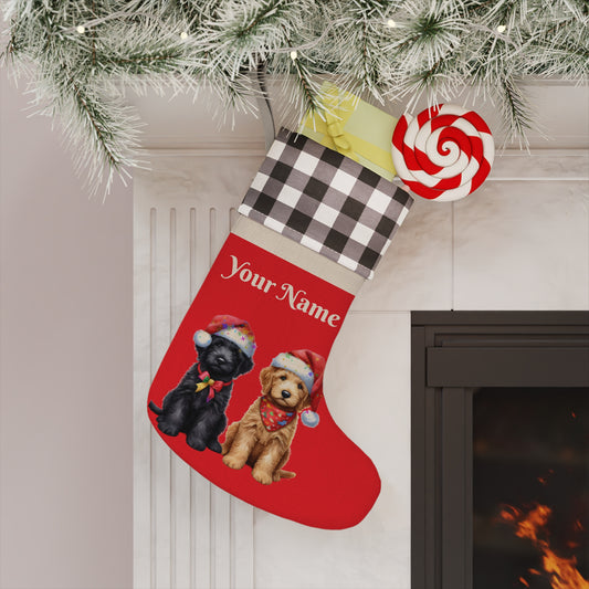 Doodle Christmas Stocking - Personalize it!