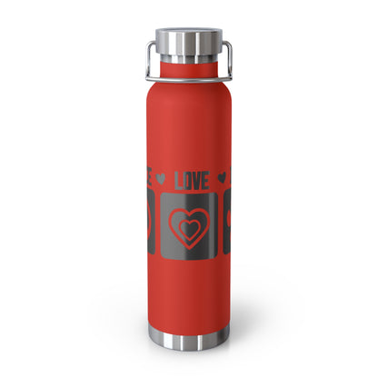 Peace Love Dogs Copper Vacuum Insulated Bottle, 22oz