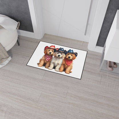 Patriotic Doodles Heavy Duty Floor Mat