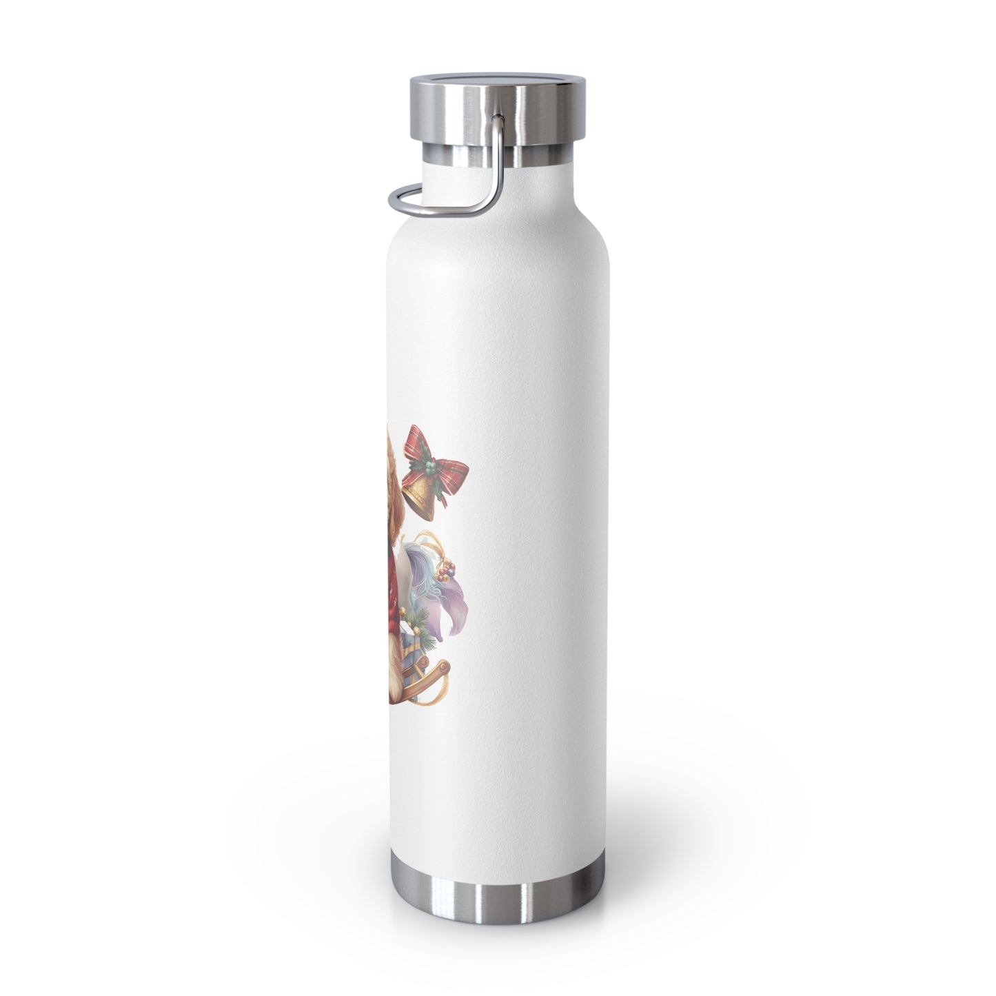 Christmas Doodle Copper Vacuum Insulated Bottle, 22oz