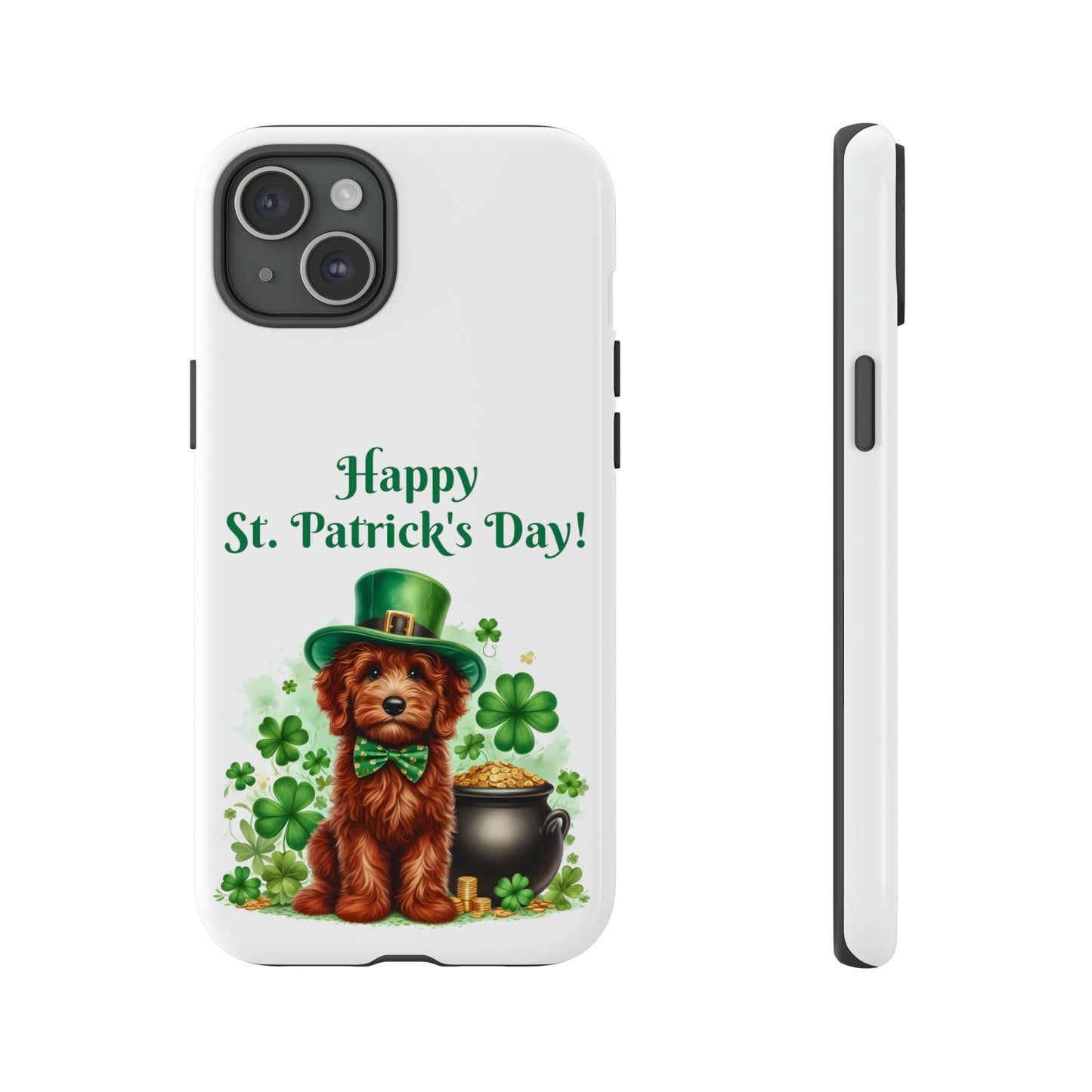 Happy Doodle St. Patrick's Day - Tough Cases - Apple iPhone, Samsung Galaxy, and Google Pixel