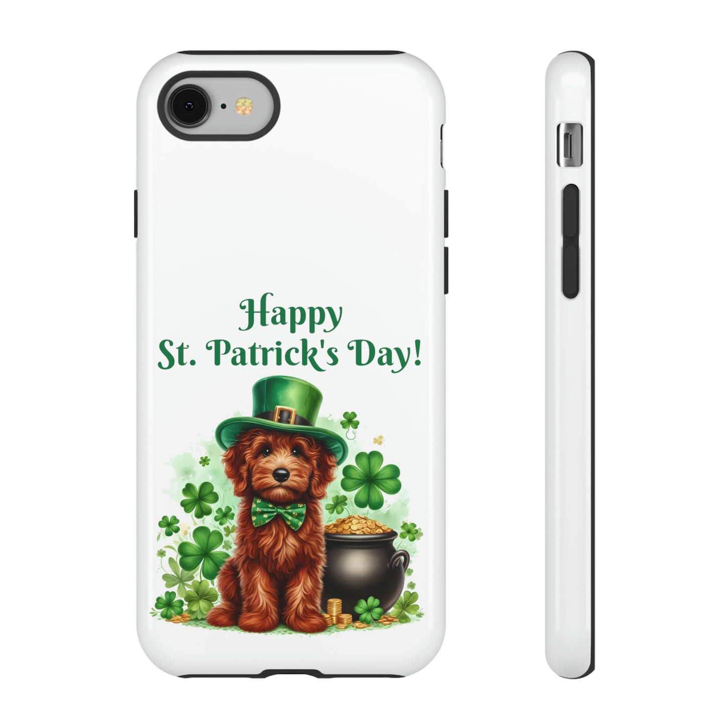 Happy Doodle St. Patrick's Day - Tough Cases - Apple iPhone, Samsung Galaxy, and Google Pixel