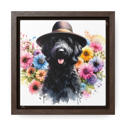 Black Doodle Gallery Canvas Picture - Wooden Square Frame Nice!