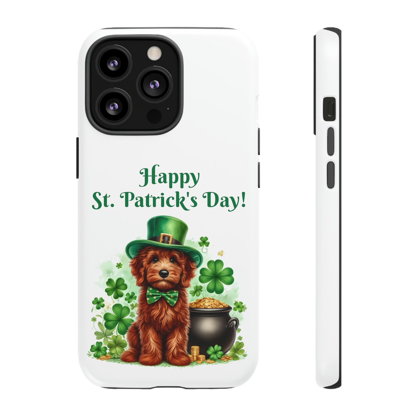 Happy Doodle St. Patrick's Day - Tough Cases - Apple iPhone, Samsung Galaxy, and Google Pixel