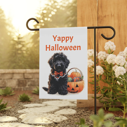 Yappy Halloween Doodle Garden & House Banner