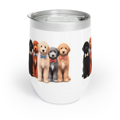 Doodles Doodles Doodles Chill Wine Tumbler