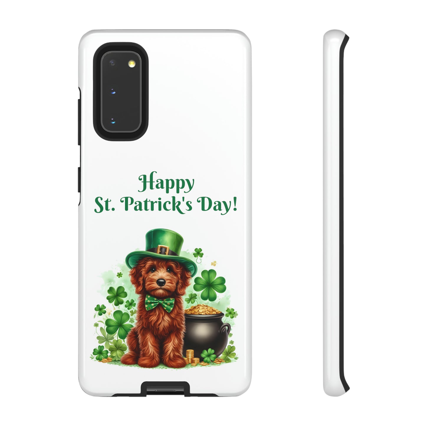 Happy Doodle St. Patrick's Day - Tough Cases - Apple iPhone, Samsung Galaxy, and Google Pixel