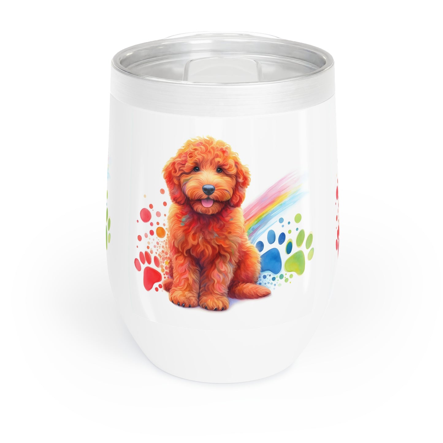 Red Doodle Chill Wine Tumbler