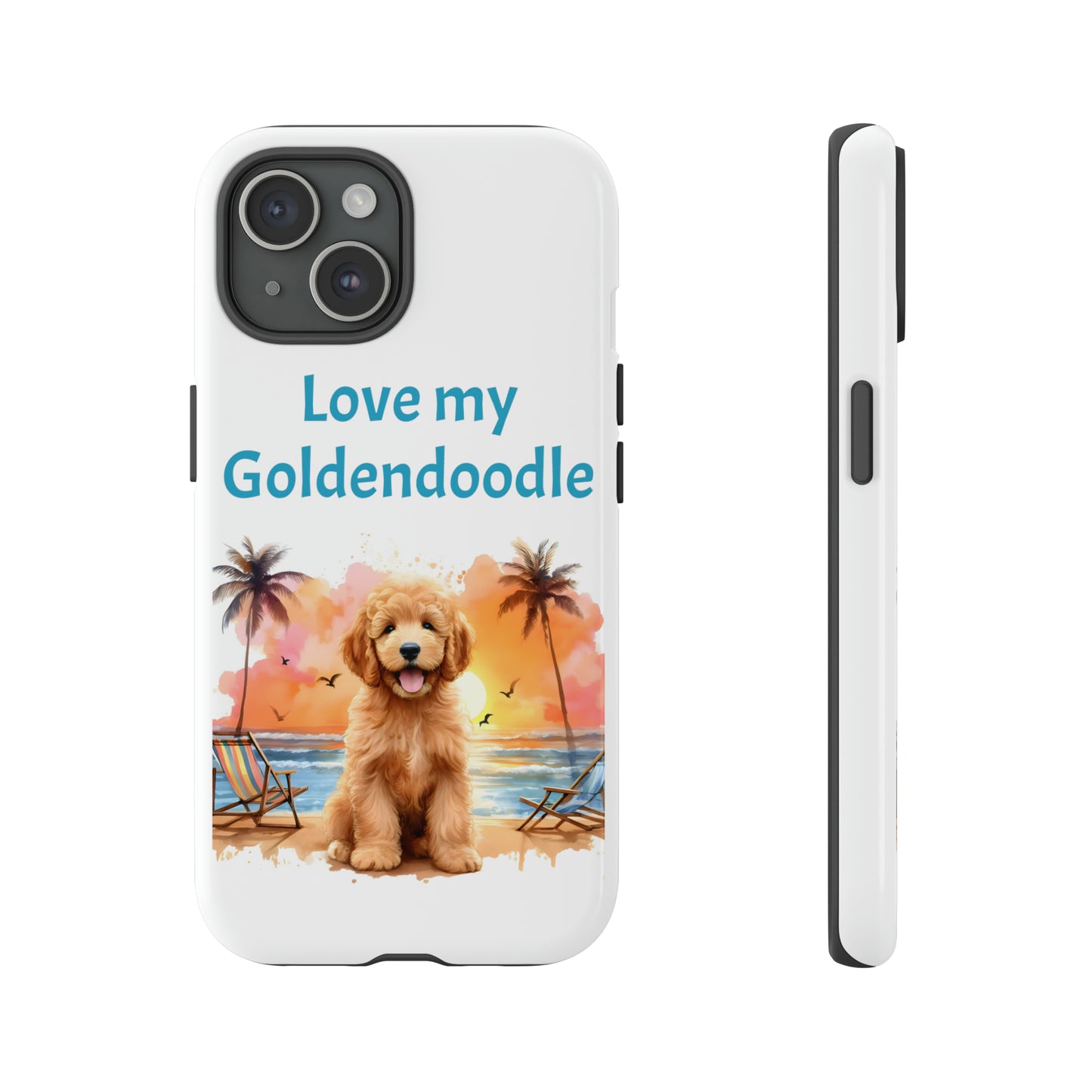 Love My Goldendoodle Tough Cases iPhone 15