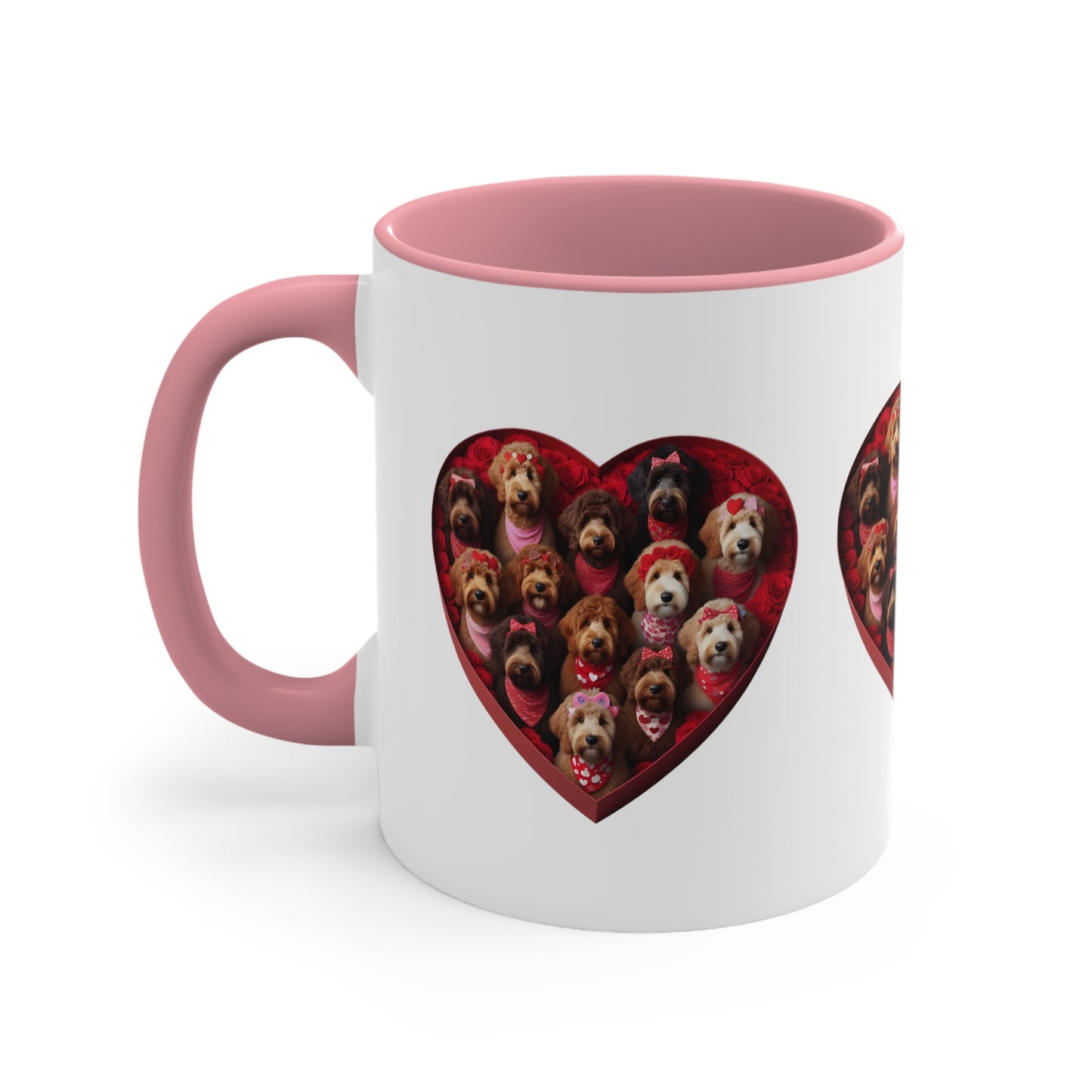 Life is like a box of Doodles - Valentine Accent Coffee Mug, 11oz