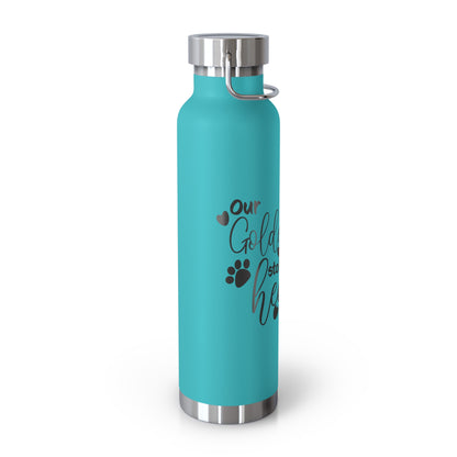 Our Goldendoodle Stole our Heart Copper Vacuum Insulated Bottle, 22oz