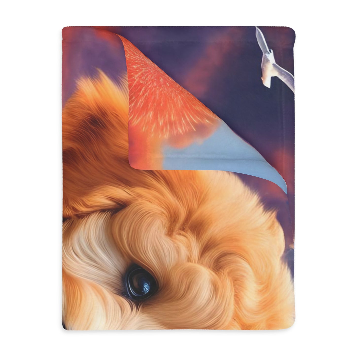 Doodle at Sunset - Velveteen MINKY Blanket (Two-sided print) - Nice!