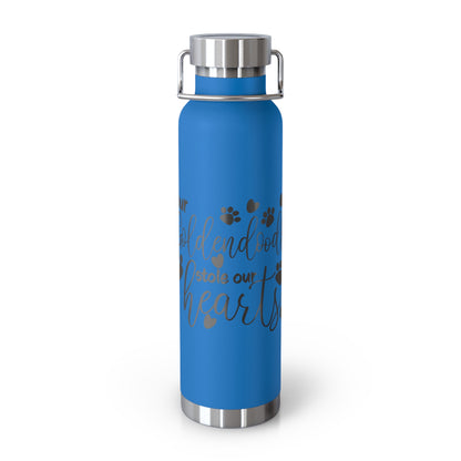 Our Goldendoodle Stole our Heart Copper Vacuum Insulated Bottle, 22oz