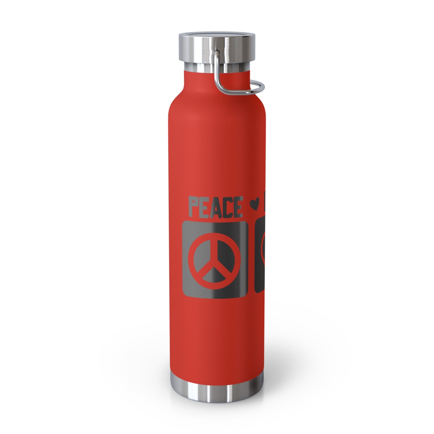 Peace Love Dogs Copper Vacuum Insulated Bottle, 22oz