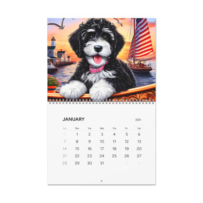 Doodles on a Sailboat - All Year - Wall Calendars (2024)