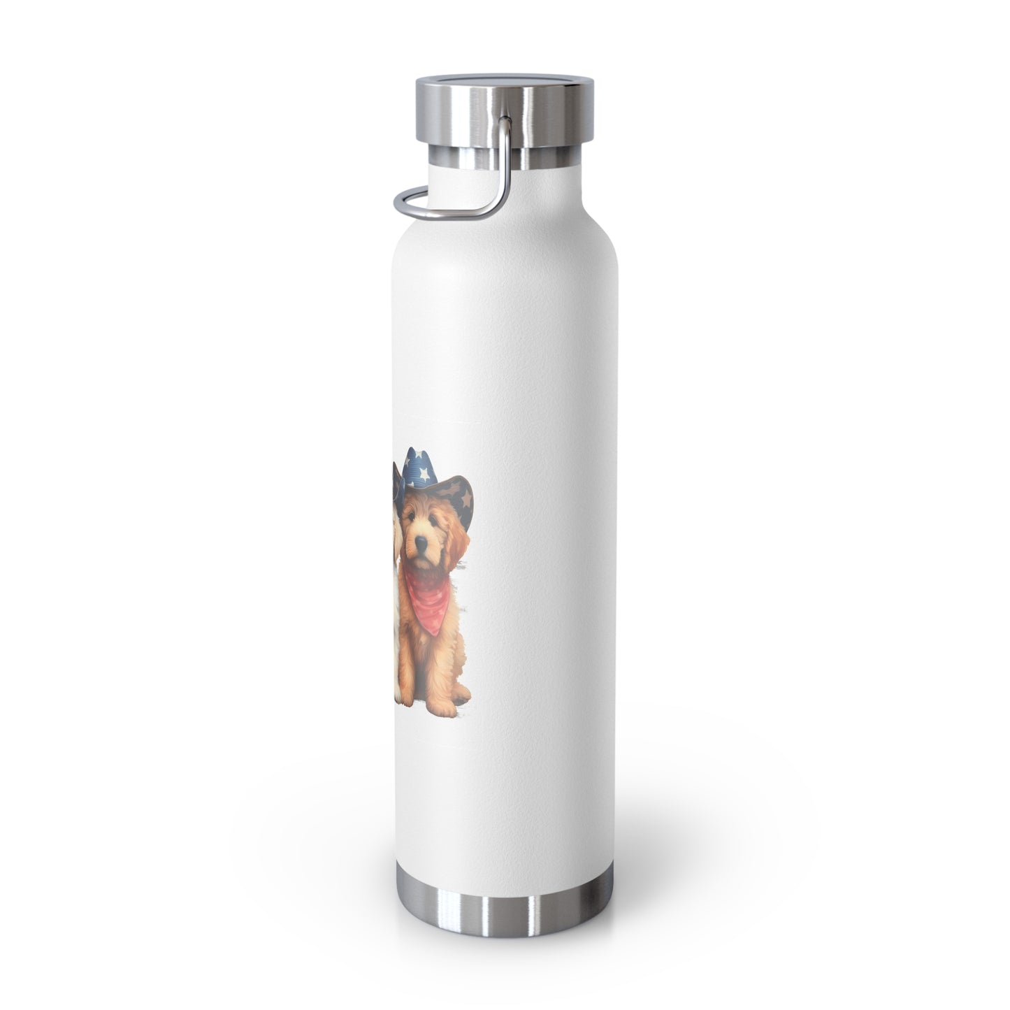 Patriotic Doodles Copper Vacuum Insulated Bottle, 22oz