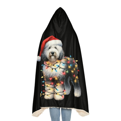 Sheepadoodle Christmas Snuggle Blanket