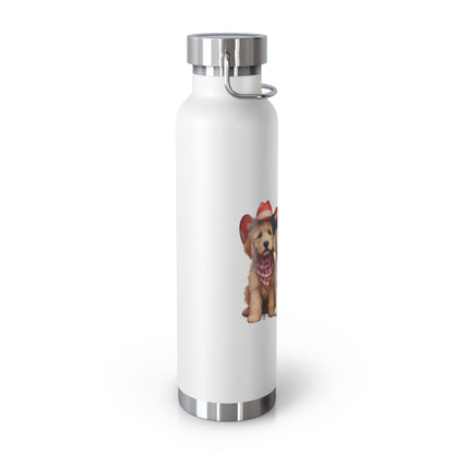 Patriotic Doodles Copper Vacuum Insulated Bottle, 22oz