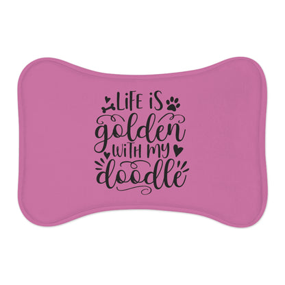 Life is Golden with my Doodle - Bone Shaped Feeding Mats