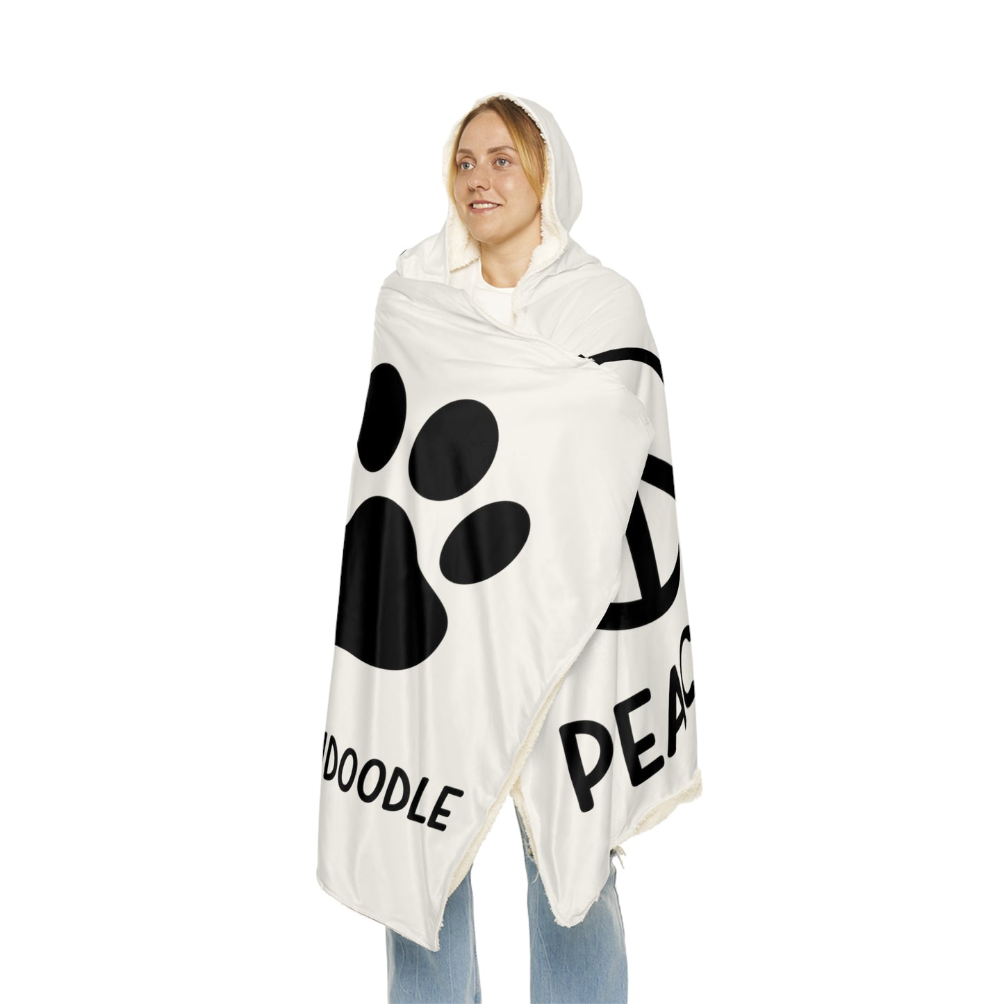 Peace Love Goldendoodle Snuggle Blanket