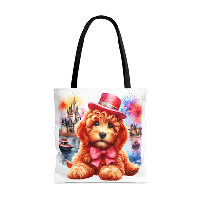 Apricot Doodle Fireworks Celebration - Tote Bag