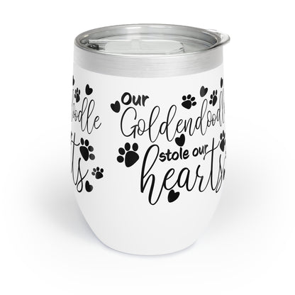 Our Goldendoodle stole our Hearts Chill Wine Tumbler