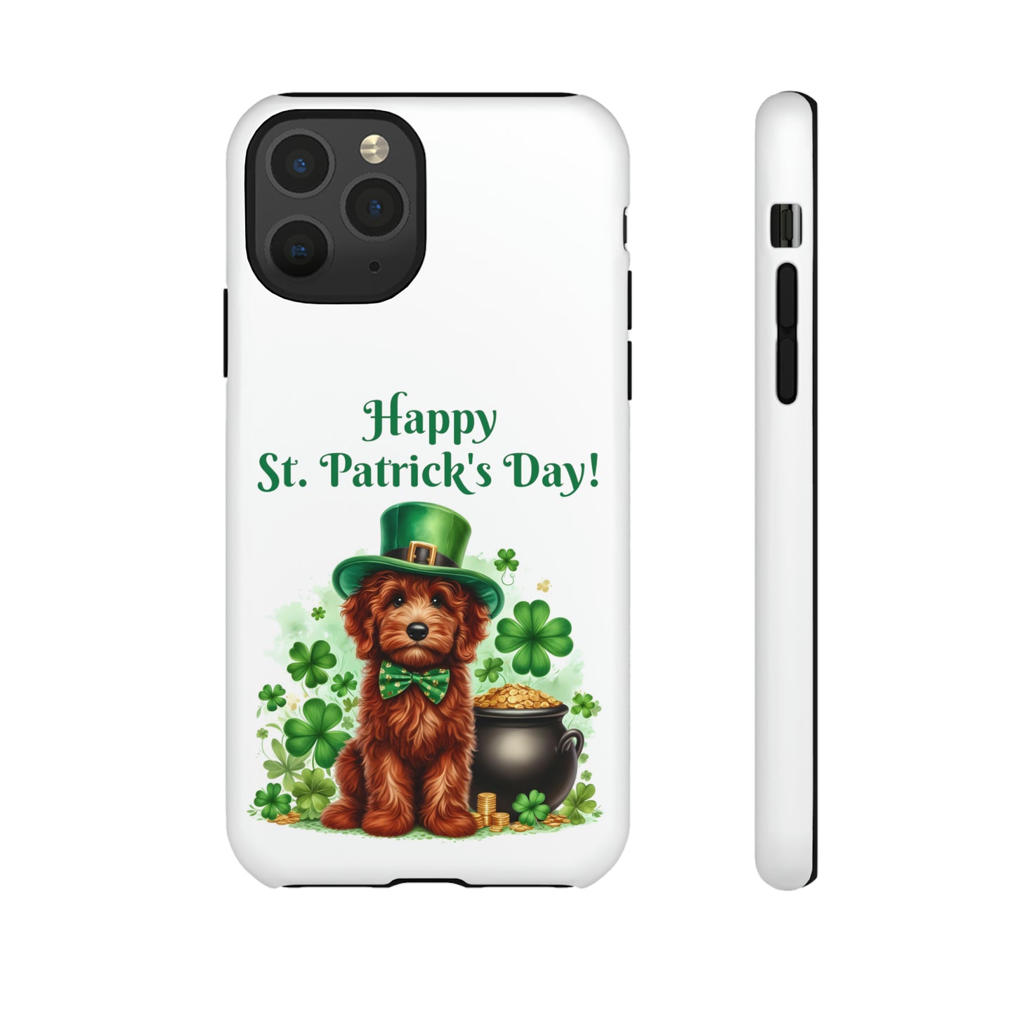 Happy Doodle St. Patrick's Day - Tough Cases - Apple iPhone, Samsung Galaxy, and Google Pixel