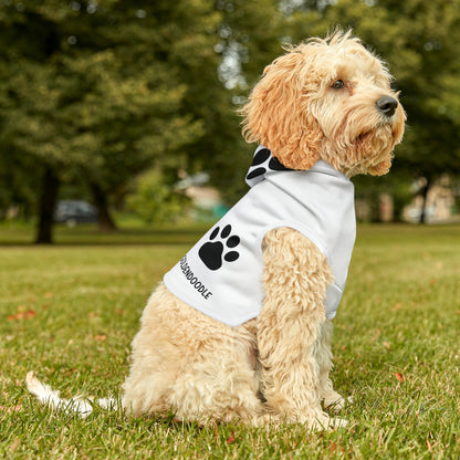 Peace Love Goldendoodle Pet Hoodie