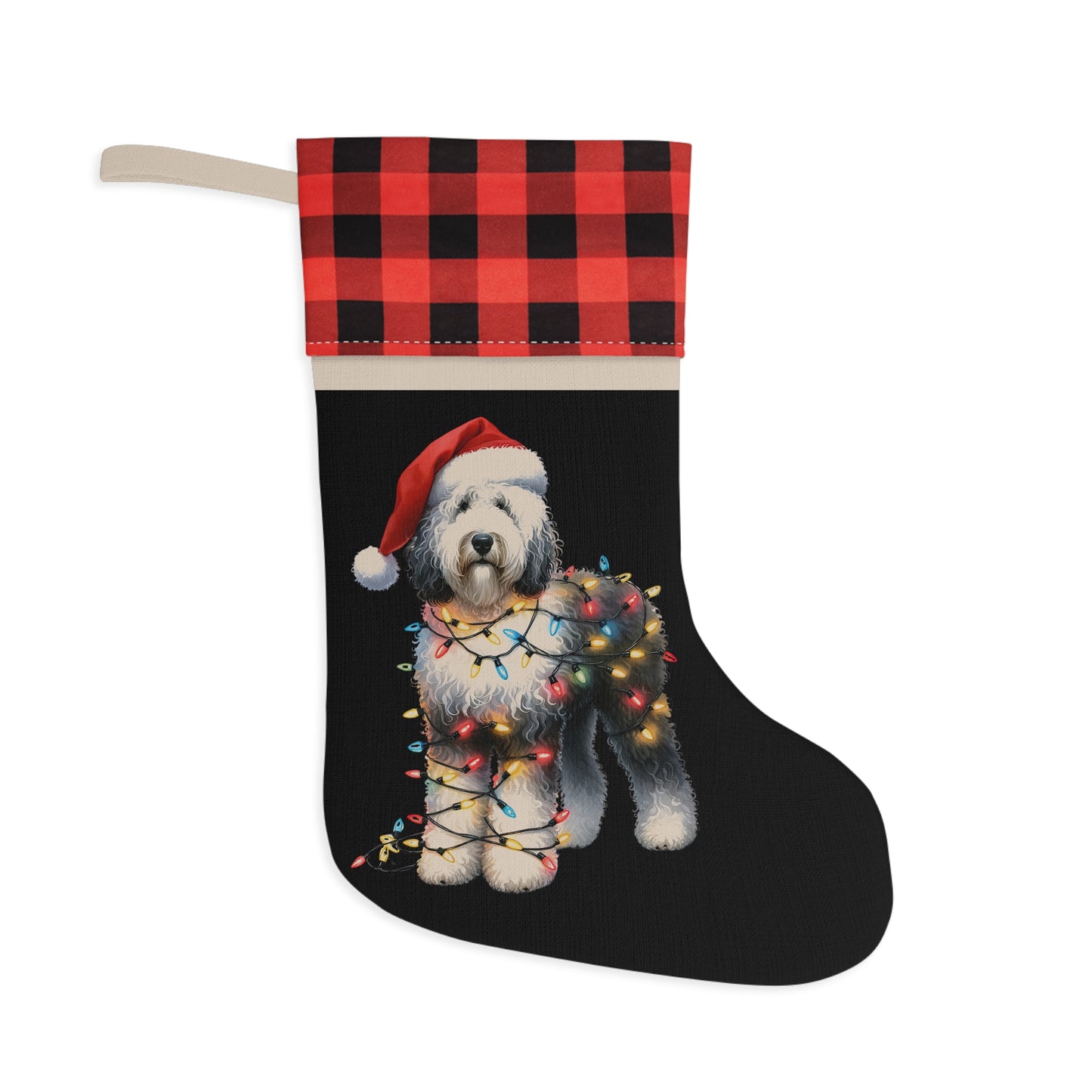 Sheepadoodle Christmas Stocking