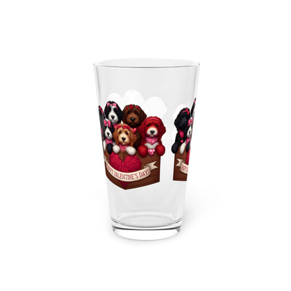 Happy Doodles Valentine's Day - Pint Glass, 16oz